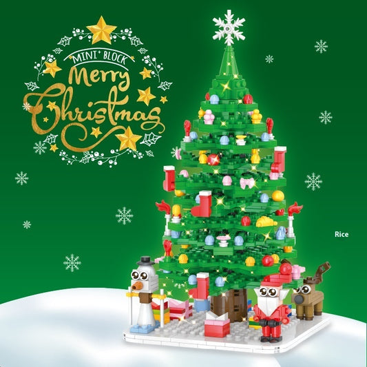 Christmas Tree Countdown Puzzle Building Block Toy Set