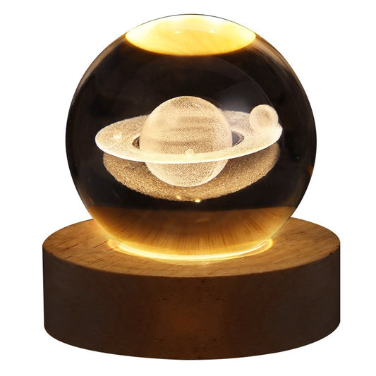 Enchanting Luminous Crystal Ball Ambient Projection Light Decor