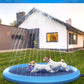 150/170cm Summer Pet Swimming Pool Inflatable Water Sprinkler Pad Play Cooling Mat Outdoor Interactive Fountain Toy for Dogs