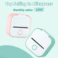 Mini Sticker Printer Phomemo T02 Thermal Portable Inkless Pocket Phone Printer Compatible with Android iOS Instantly Print Fun