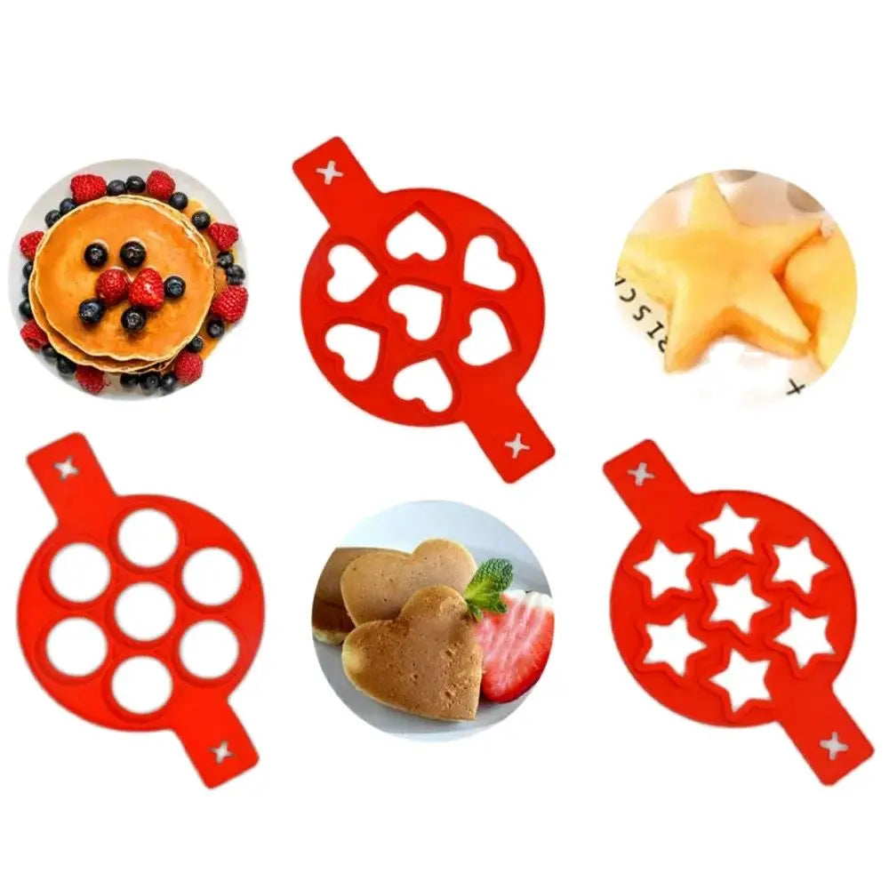 Egg Pancake Ring Non-stick Pancake Machine Mold Silicone Egg Frying Pan Forming Machine Omelet Mold Kitchen Baking Accessories