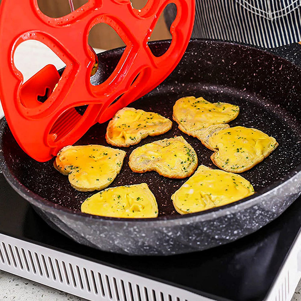 Egg Pancake Ring Non-stick Pancake Machine Mold Silicone Egg Frying Pan Forming Machine Omelet Mold Kitchen Baking Accessories