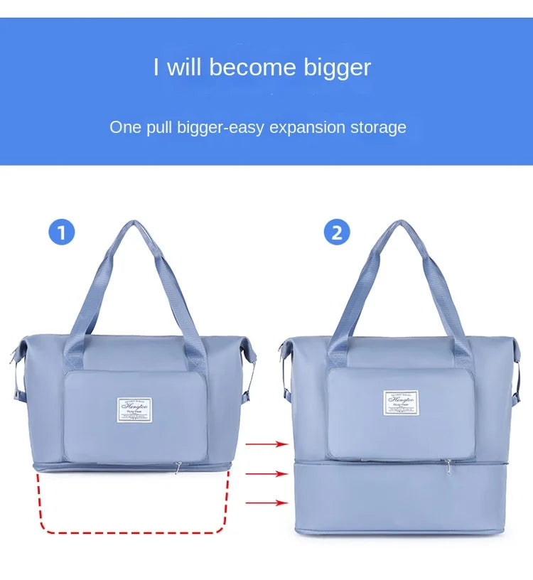 Large Capacity Expanding Travel Bags Luggage Organizer Bag Handbag Waterproof Portable Foldable Travel Clothes Storage Bag New