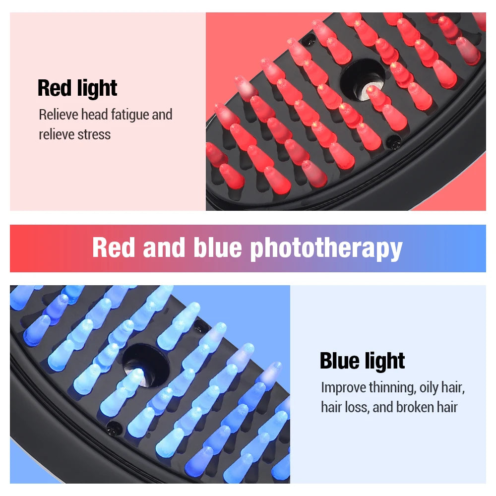 LED Electric Massage Comb for Hair Growth Therapy